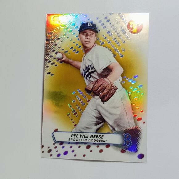 Pee Wee Reese SSP 35/50 #146 Topps Pristine Gold Pulsar Refractor Dodgers 2023 - Picture 3 of 6